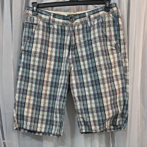 Levi's Plaid Men's Shorts in Blue and White